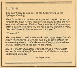 Note to Librarians